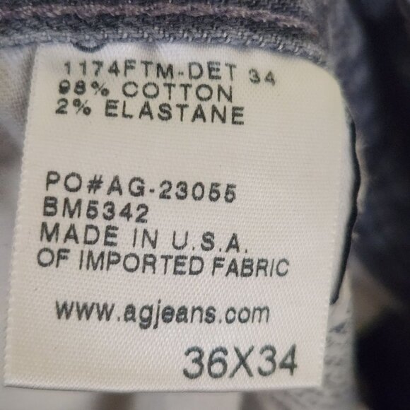 Adriano Goldschmied The Graduate Tailored Leg GrayJeans Size 36X34 - Picture 7 of 8